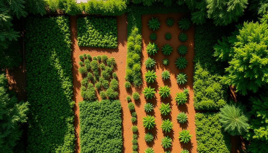 Backyard garden transformation before and after